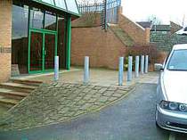 Heavy duty galvanised bollards