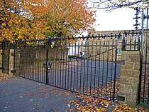 200mm dia. plastic rotating spikes fixed to the top of existing gates and fencing