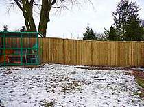 1800mm acoustic wood fencing using pressure treated timber